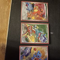 Pokemon 2026 First Partner Illustration, Charmander Bulbasaur and Squirtle