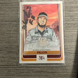 SIGNED PELON CARD 