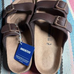 Birkenstock Arizona Soft Footbed Nubuck Softy Red EU 46 Regular US 12 New
