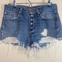 Levi's Women's Blue Shorts (85001)45