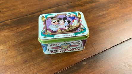 TOKYO DISNEY Sea COOKIE TIN BOX MICKEY MINNIE And Goofy Dog (NO COOKies)