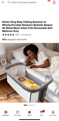 Kinder King Baby Folding Bassinet 