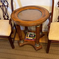 Antique Table, Modern Century, And Two Side Chairs