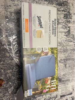 Better Homes and Garden 20x20” outdoor light blue cushions