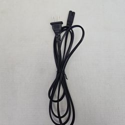 AC Power Cord 2 Prong Cable for PS4 PS3 PS2 XBOX PC LAPTOP Monitor TV