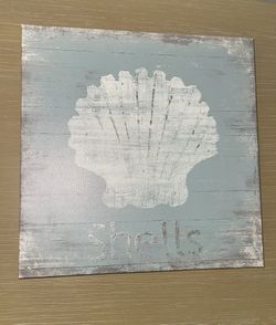 Ocean Shell Small Wall Paint Frame Decor