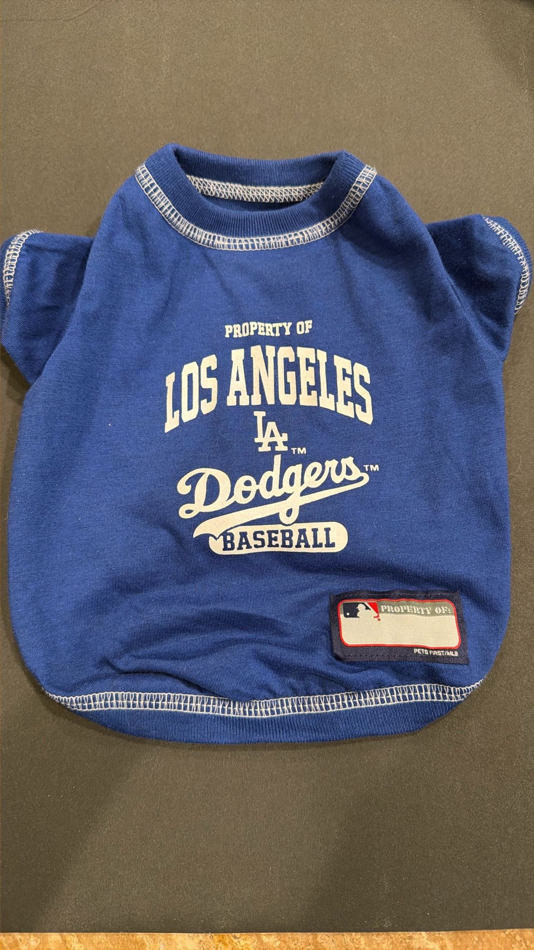 Dodger Baseball Pet Shirt Size S