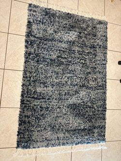 4x6 Blue Living Room Rug