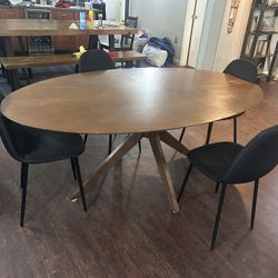 Oval Dining Room Table Set