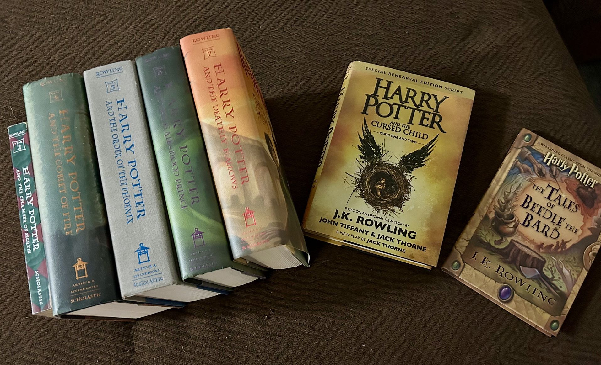 Harry Potter First Print Book Collection 
