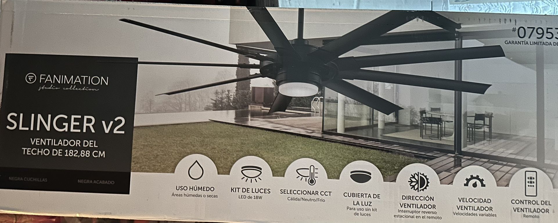 Easy To Install Ceiling Fan. Slinger V2 72inches