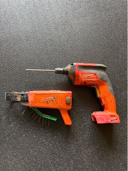Milwaukee Sheetrock gun w attachment
