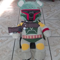 Build-A- Bear  Star Wars Boba Fett With Blaster Gift Set.
