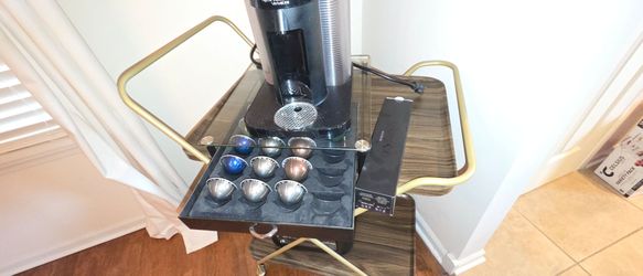 Nespresso coffee make with storage