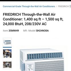 Freidrich Air Conditioner- New In Box 