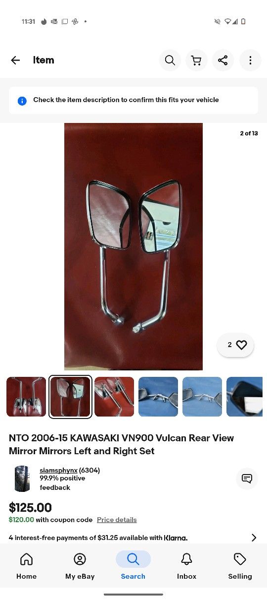 Vintage Motorcycle Mirrors