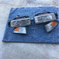 1989 Toyota Corolla Headlights And Side Marker Lights