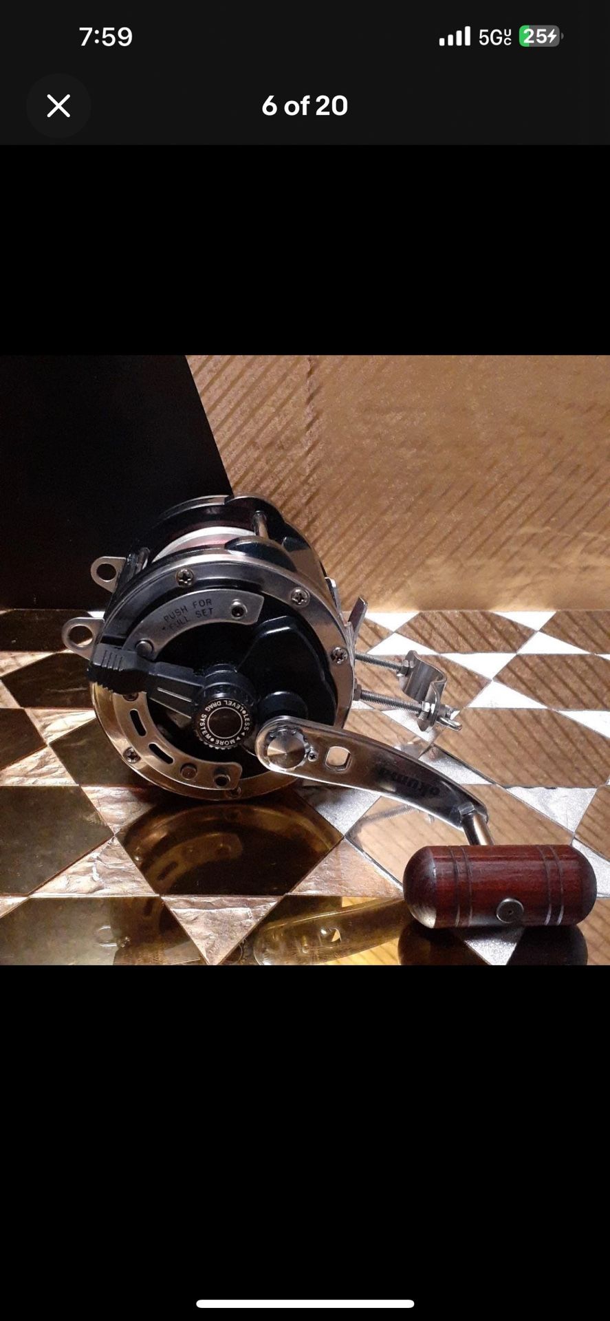 OKUMA Titus Platnium ultima TPLD 90L Trolling Reel
