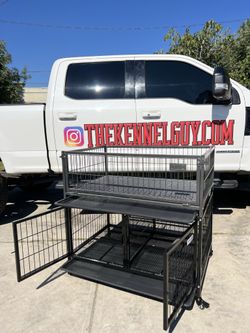 Dog Kennel With Divider And Playpen 