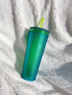 Grid Green Starbucks Tumbler (Venti)