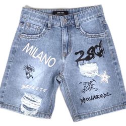 16 years old Print Denim Jeans Hole Denim Jeans Boy's Denim Jeans 6-16 Kids's wear Trousers for Boy's