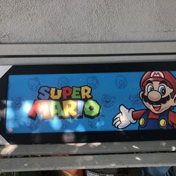 Long Super Mario Framed Picture