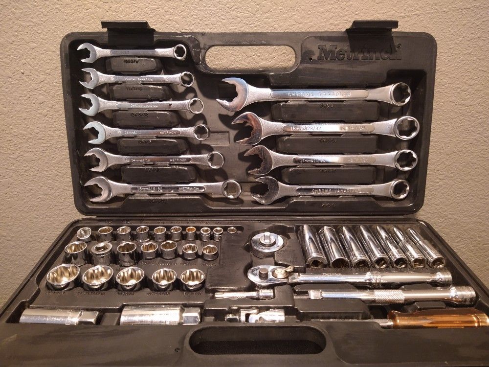 Metrinch 62 Pc Metrinch Combo Spanner Socket & Wrench Set