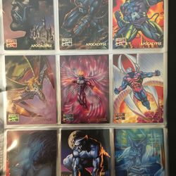 1995 Marvel Masterpieces Trading Cards COMPLETE BASE SET, #1-151 - NM/M! - Fleer