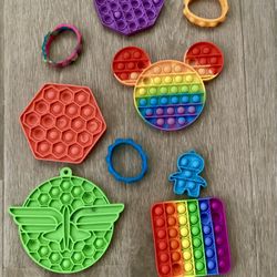 Chuckle & Roar Push Pop Fidget Toy Mickey Mouse Bracelets Disney Pixar Buzz Lightyear 