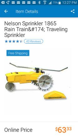 Brand new traveling sprinkler