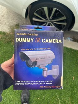 Dummy IR Security Camera with Flashing Red Light