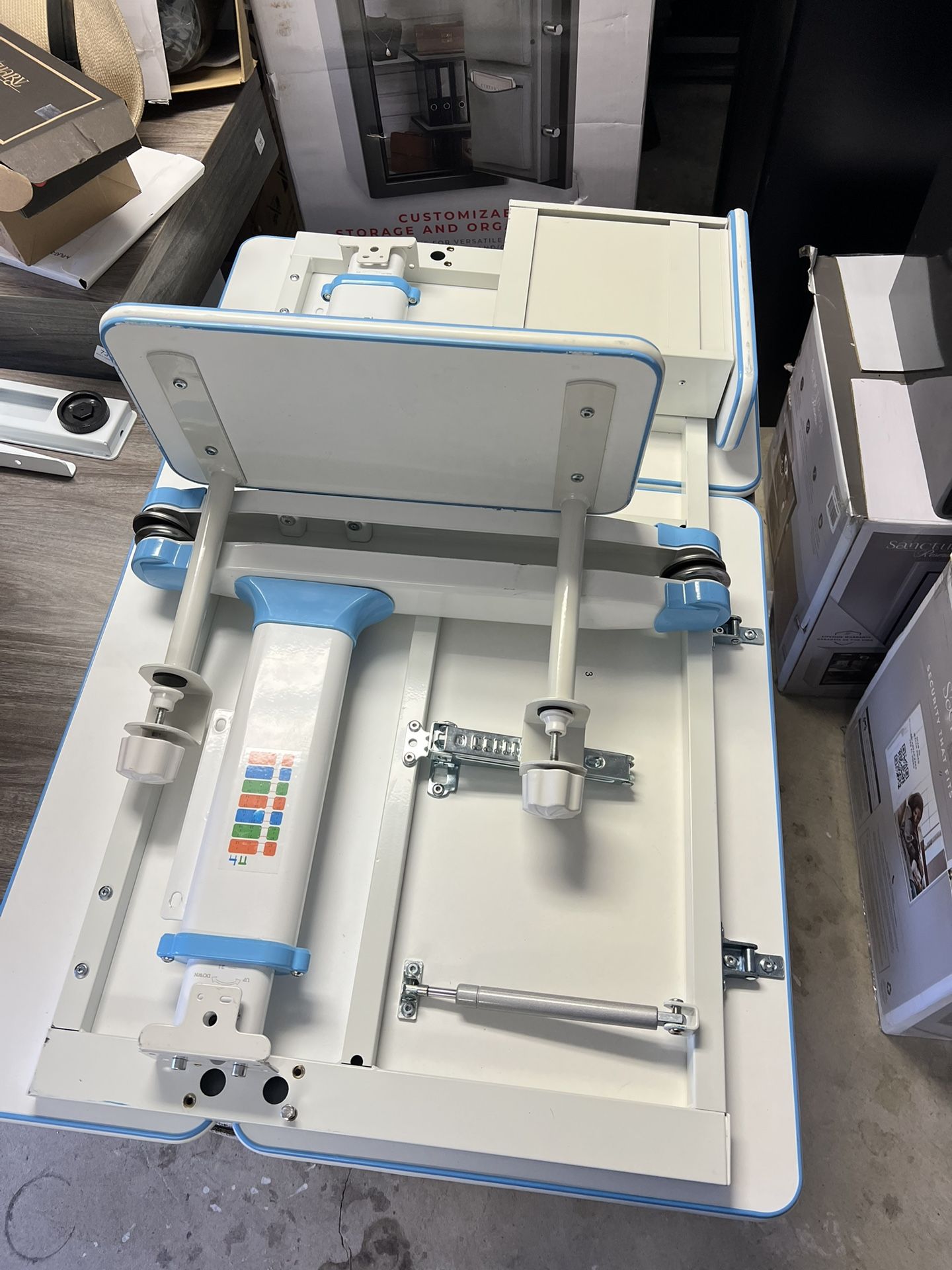 Little Soleil DX Series Children's Desk + Chair + Extra Seat Cover - Blue