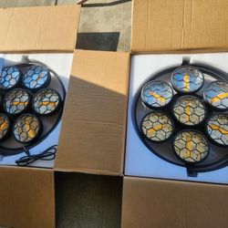 (2) 350W 7-LED COB Linear Vintage Light Stage Light 1-20Hz Flash DMX512 16/37CH for DJ Concert Weddings Nightclub Dance