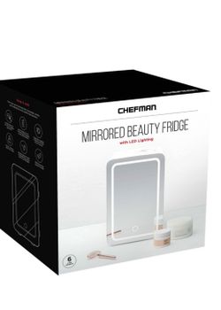 Chefman Mirrored Beauty Fridge