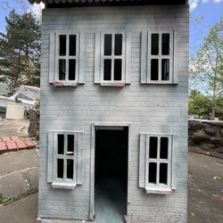 Large Wooden Hand Made Doll House