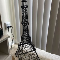 Eiffel Tower Decorative Sculpture – Black Metal