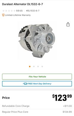 Chevy GMC Alternator Yukon 5.7L Serpentine Belt Driven 100 Amps