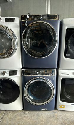 GE Front Load Set (Front Load Washer & Dryer Set) - Stackable Large Capacity