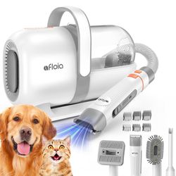Afloia Dog Grooming Kit, Pet Grooming Vacuum & Dog Clippers 