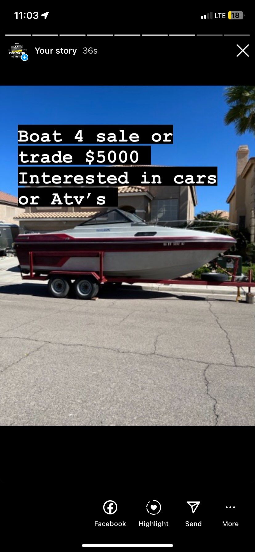 1986 Marlin 22 Ft 200 Hours