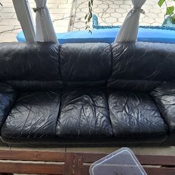 FREE Black P-Leather Couches