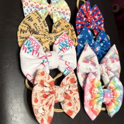 New Hair Bows Girl Print Unicorn Disney 