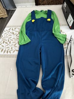 Luigi Custome has hat for ages 9-10  kids