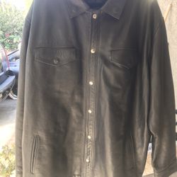Espinoza’s Leather Shirt Jacket 