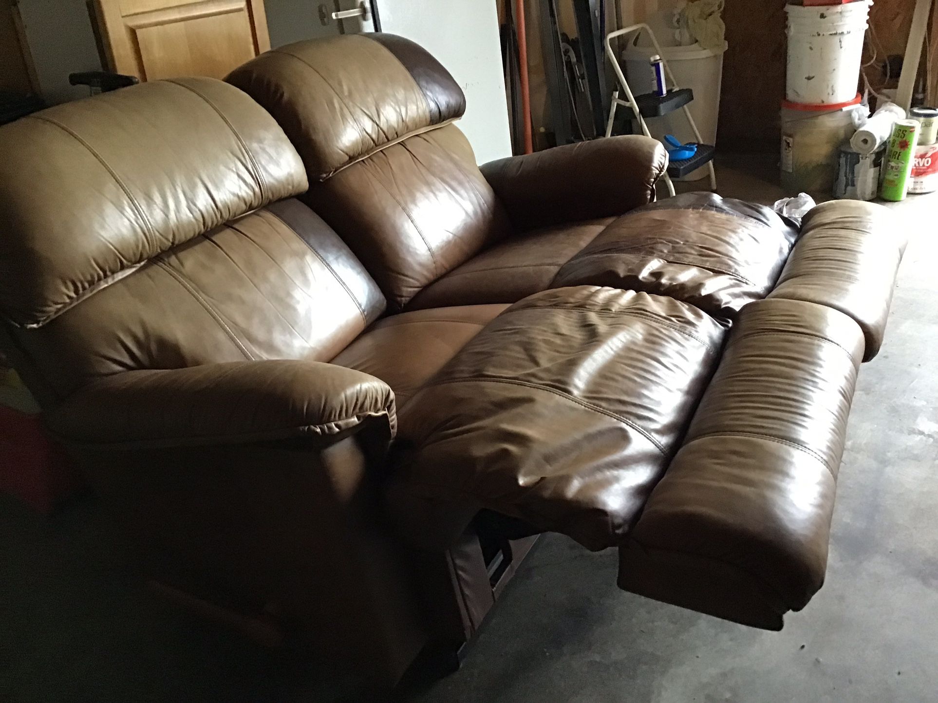 Clean, Nice Reclining Lazy boy Leather Loveseat 