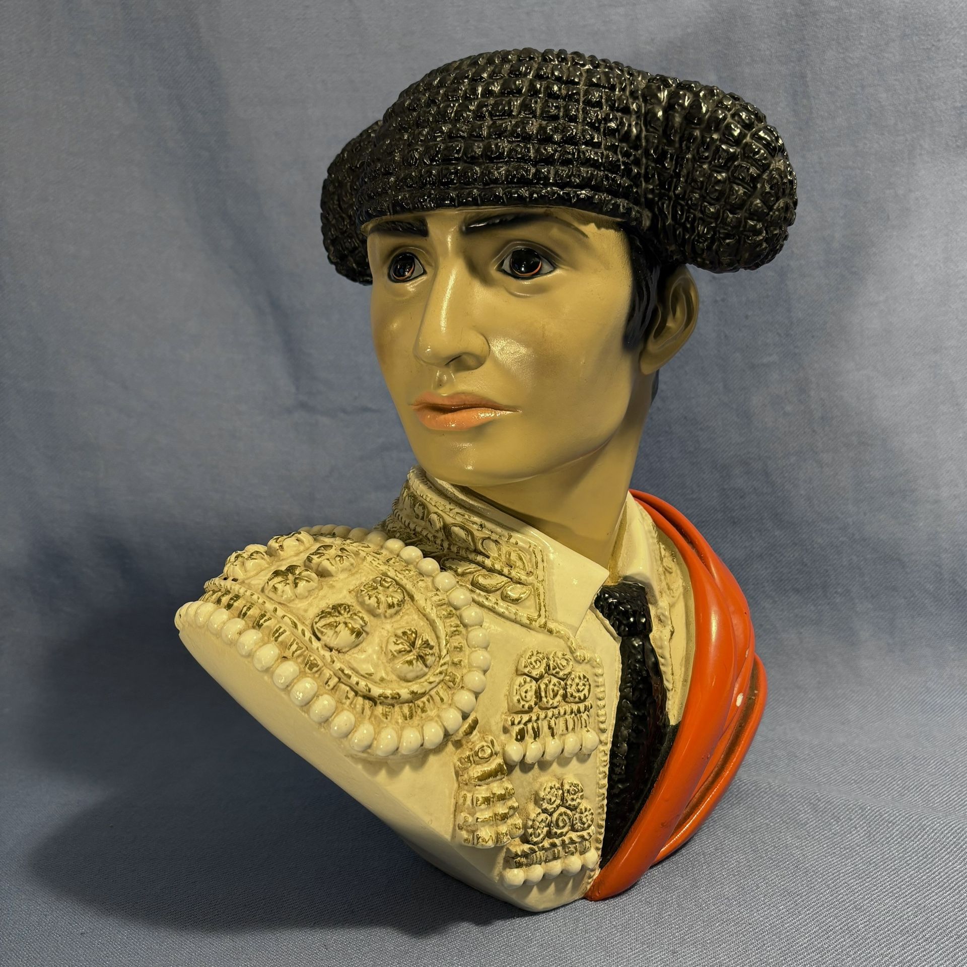 Vintage Spanish Matador Sculpture Bust