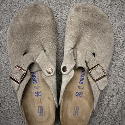 Mens 42 Beige Clog Birkenstock New 