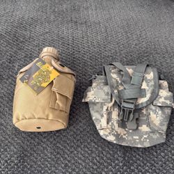 Selling my camouflage canteen and bag