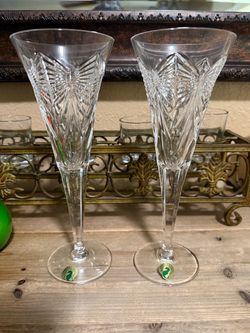Vintage Waterford Crystal Toast Flutes