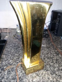 Stiffel brass art deco sconce lamp dimmable.